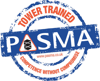 Pasma trained to build, use and dismantle temporary access towers