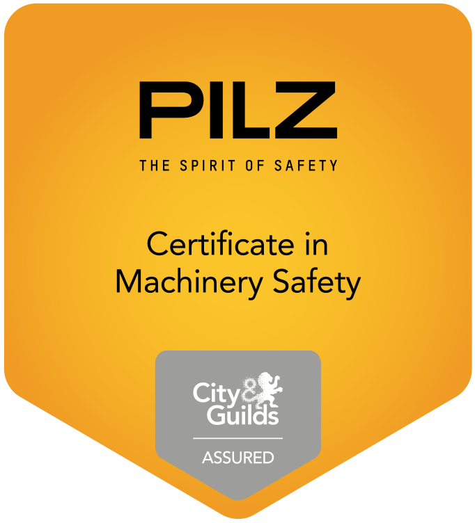 PILZ Certificate in machinery safety accreditation